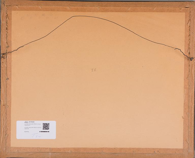 ALFRED WILLIAM FINCH, etsning, signerad.