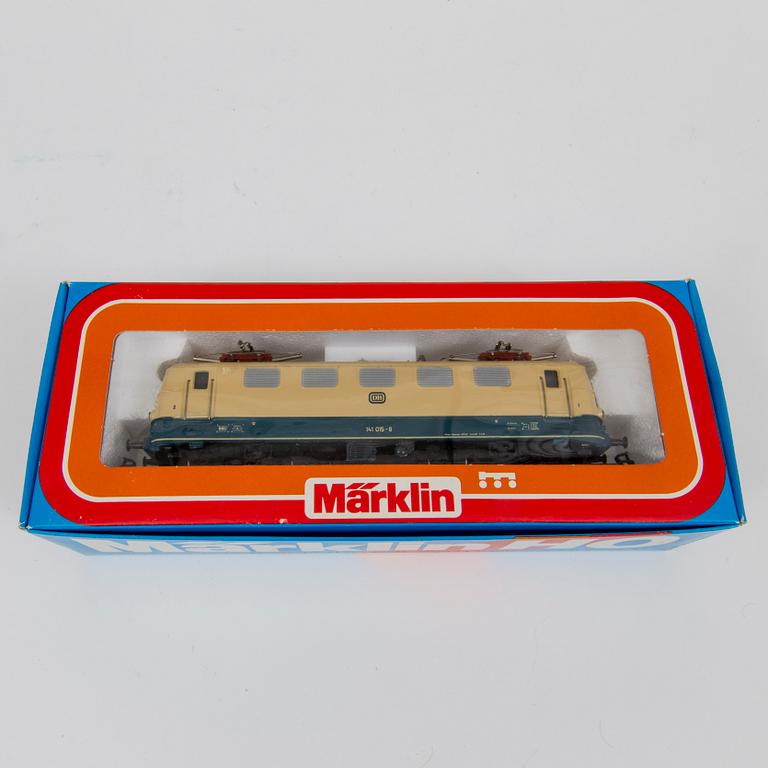 Four Märklin H0 locomotives Germany 1970s.