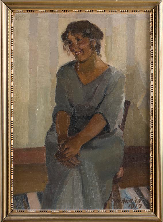 Eva Anttila, Porträtt av en kvinna.