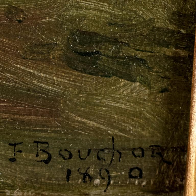 JOSEPH-FELIX BOUCHOR. Olja på pannå, signerad och daterad 1890.