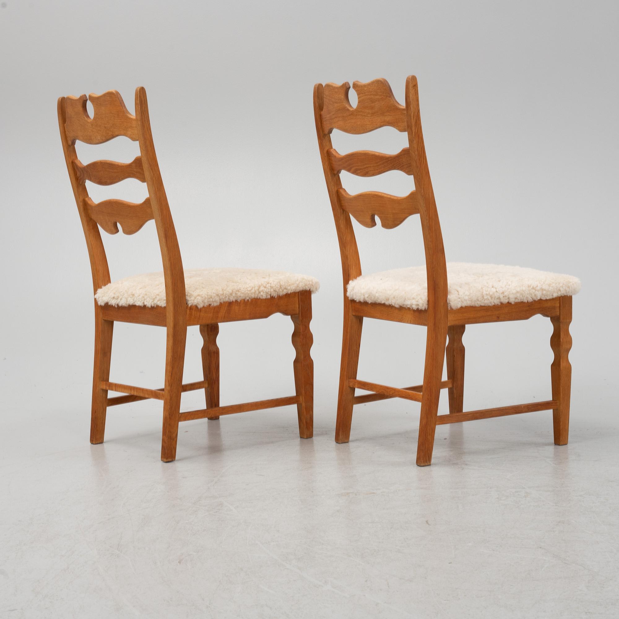 Henning Kjærnulf, stolar 6 st, "Razorblade", EGK, Danmark, 1960-tal.