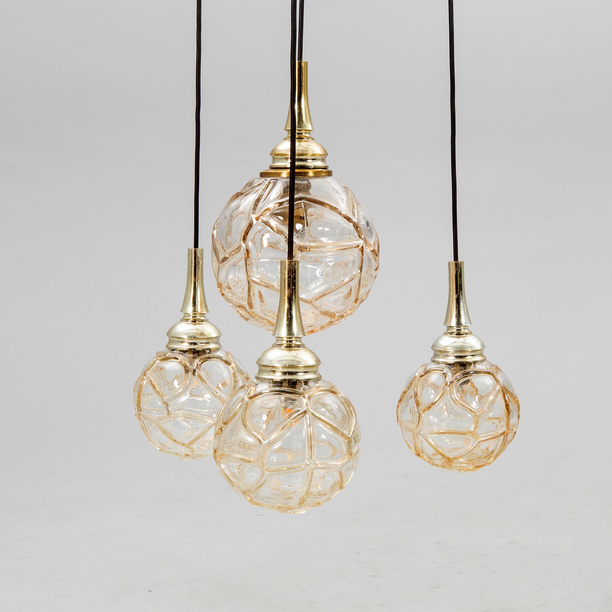 Ceiling lamp from the second half of the 20th century.