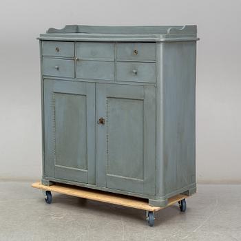 A mid 19th century painted cupboard.