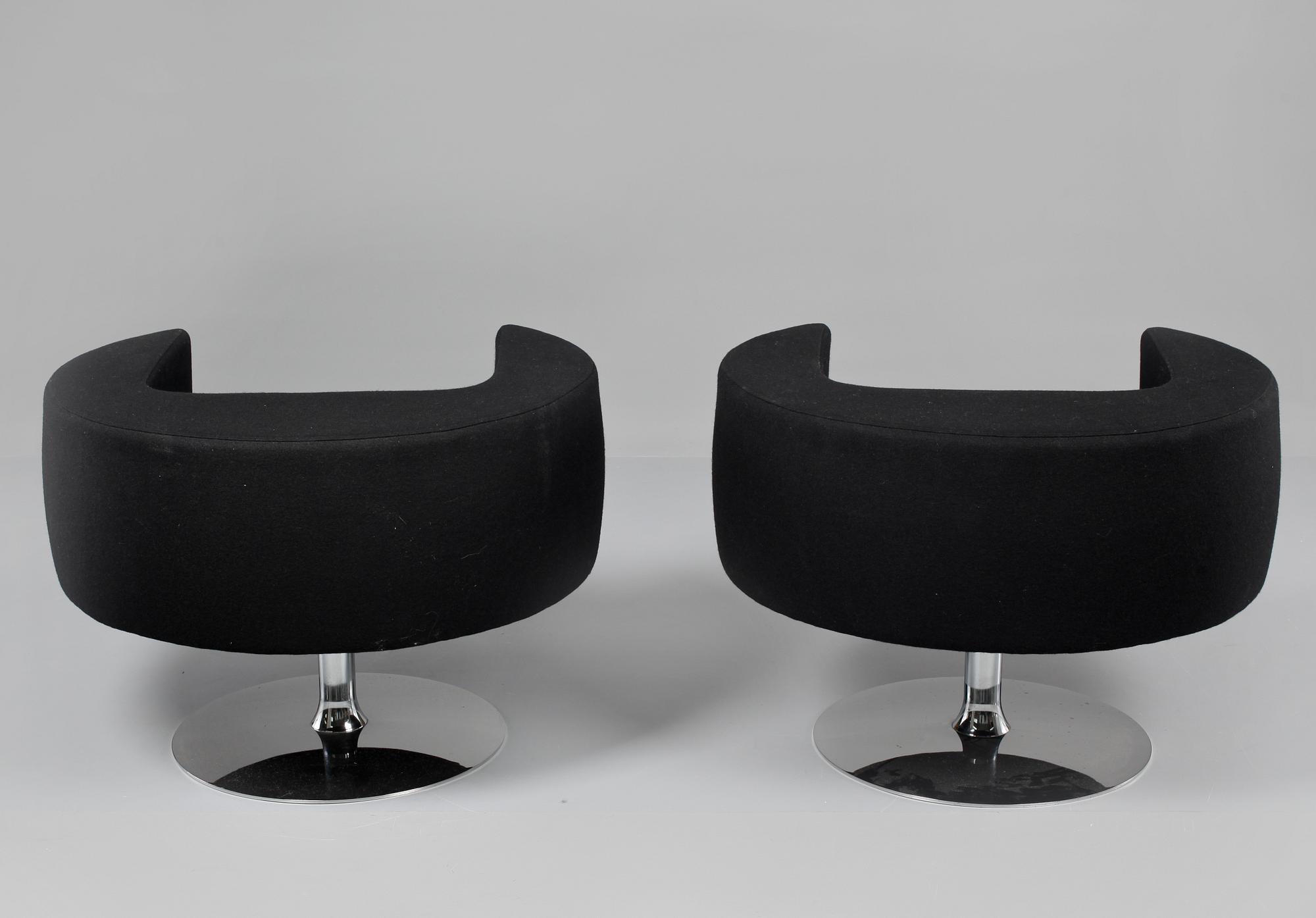 FÅTÖLJER, ett par, "Zero", Marre Moerel, Offecct, 2007.