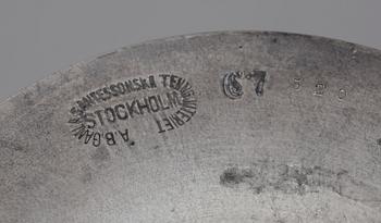 LJUSSTAKAR, ett par, tenn, Jugend, Santessons, Stockholm. Tidigt 1900-tal.