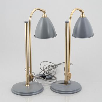 Robert Dudley Best, a pair of 'BL 1' table lights, Bestlite, Gubi, Denmark.