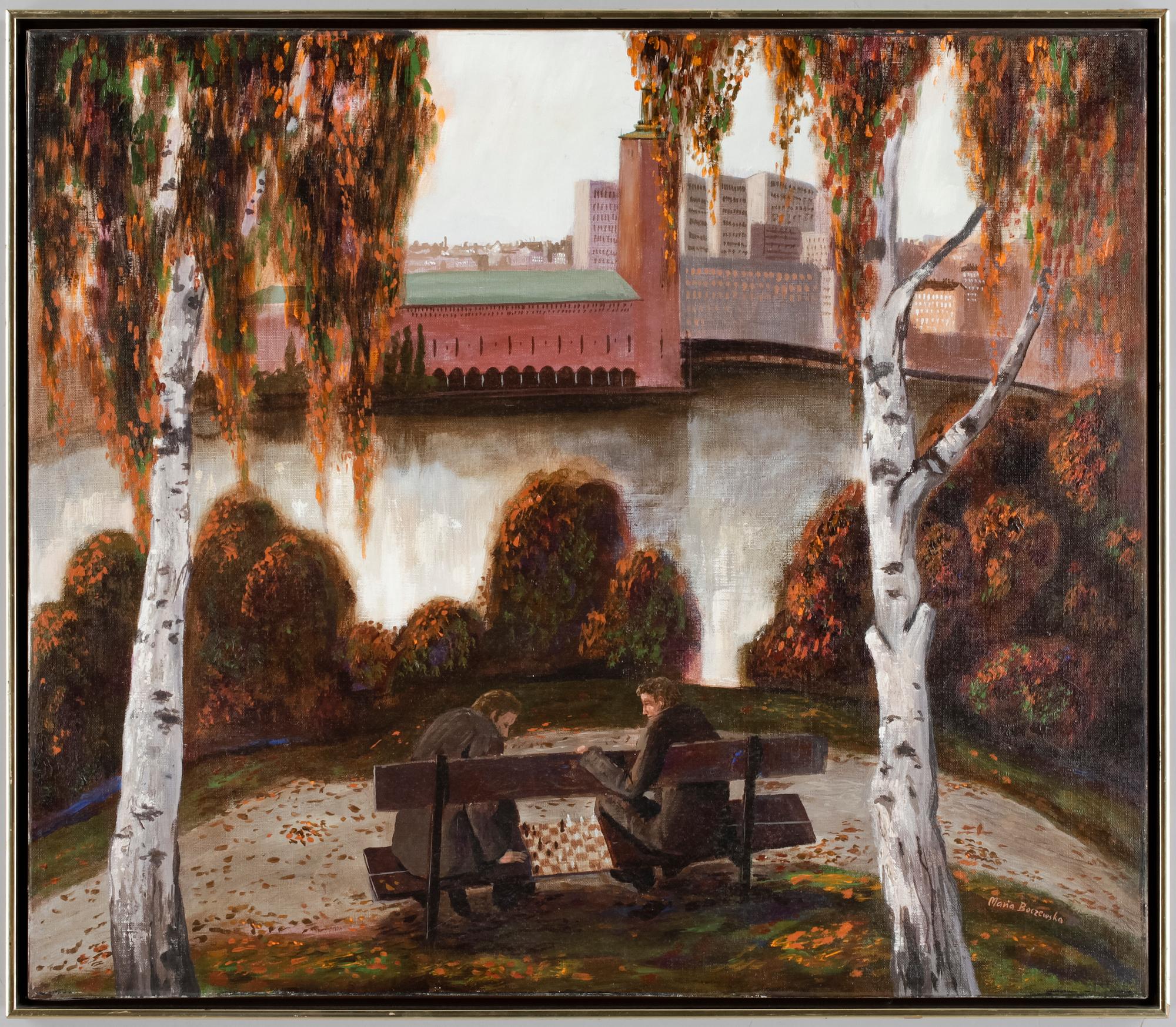MARIA BOCZEWSKA, olja på duk. Sign.