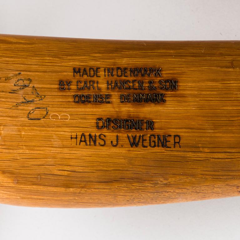 Hans J. Wegner, Fåtölj, modell CH 22, Carl Hansen & Sons, Odense.