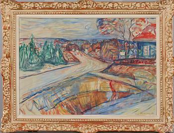 OLAV STRÖMME, olja på duk, signerad och daterad -50.