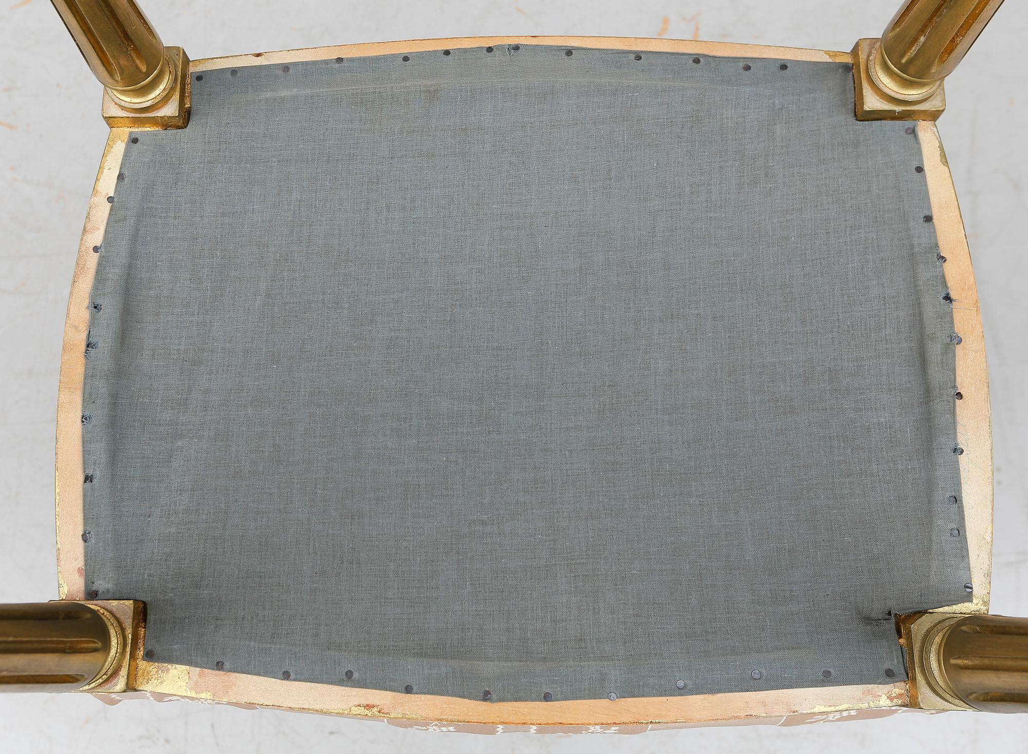 TABURETTER, 1 par, gustaviansk stil, 1900-talets mitt.