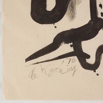 Willem de Kooning, "Woman with corset and long hair".