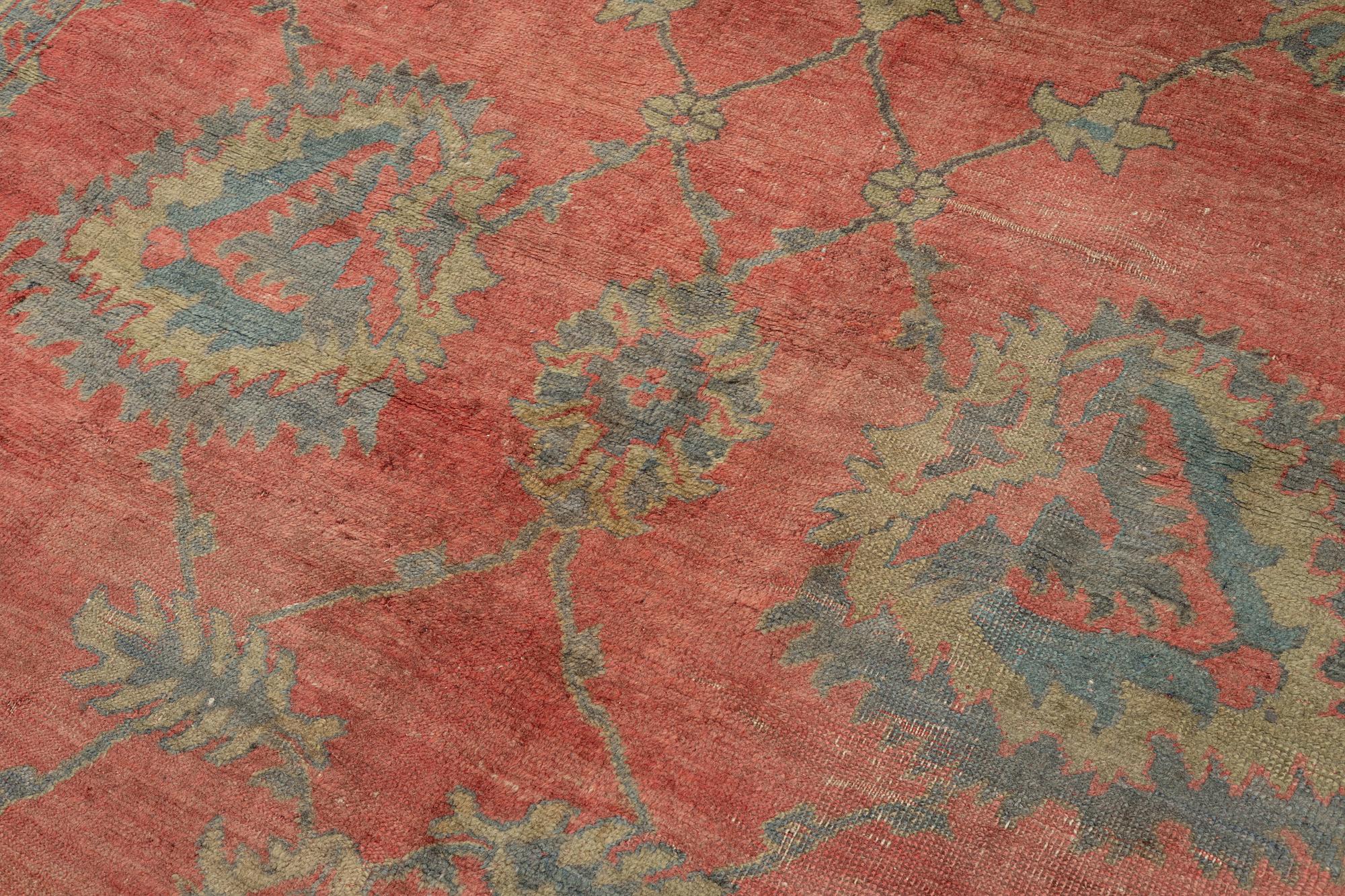 Carpet, antique, Ushak, approx. 344 x 265, late 19th century.