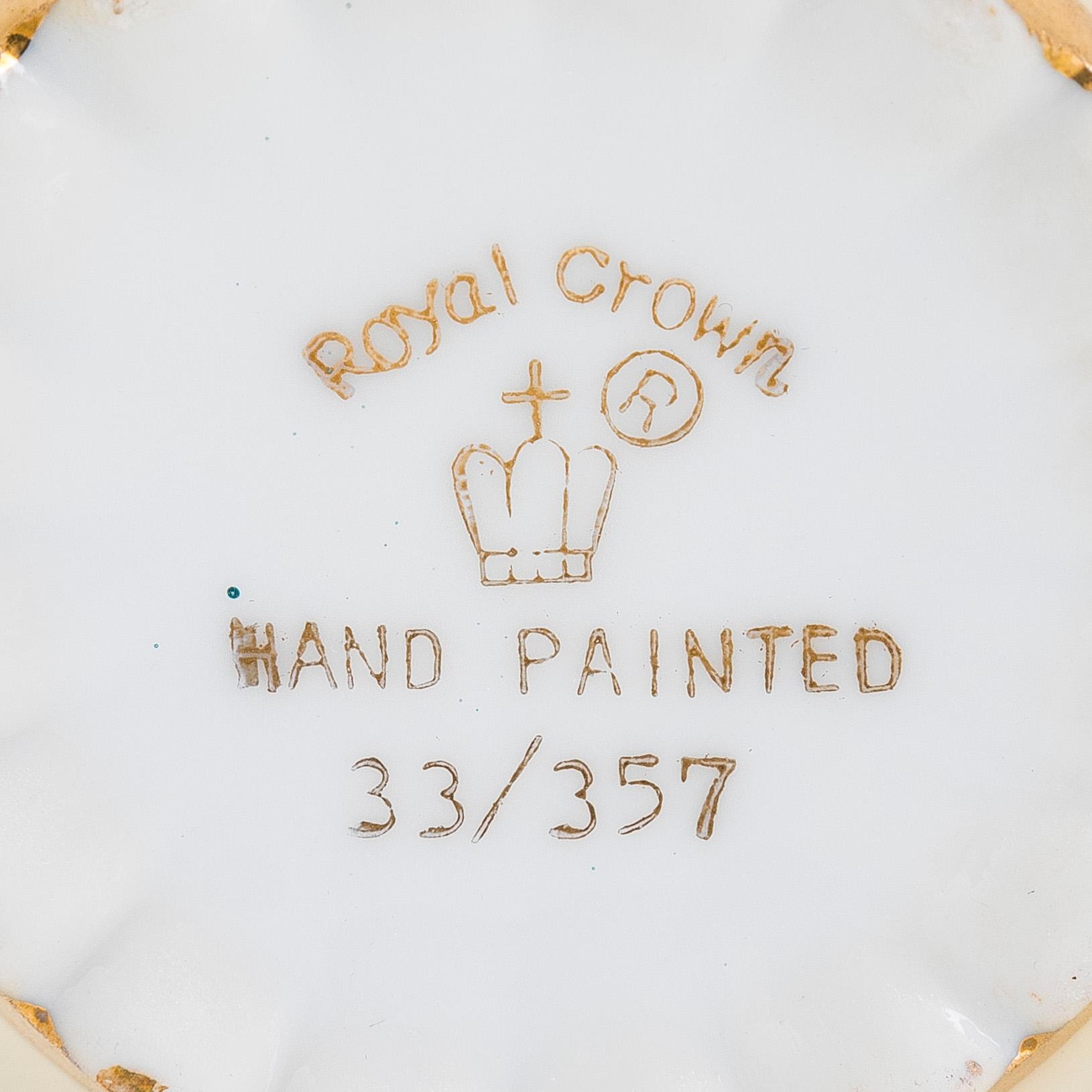 Mustaschkoppar, 24 par, porslin, bla England och Tyskland, 1800 och 1900-tal.