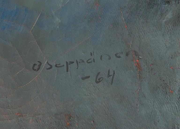 Olli Seppänen, oil on canvas, signed and dated -64.