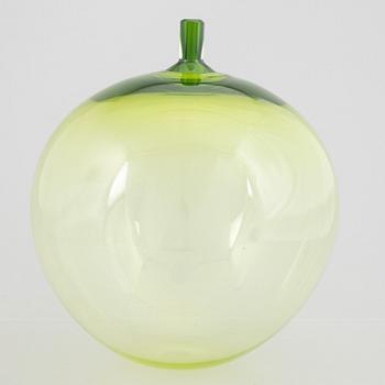 Ingeborg Lundin, an 'Äpplet' (The Apple) glass vase, Orrefors, Sweden post 1957.