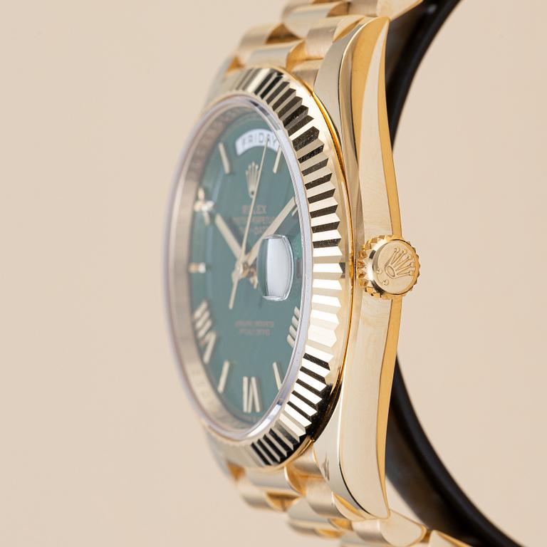 Rolex, Day-Date 40, "Money Green Dial", ca 2024.