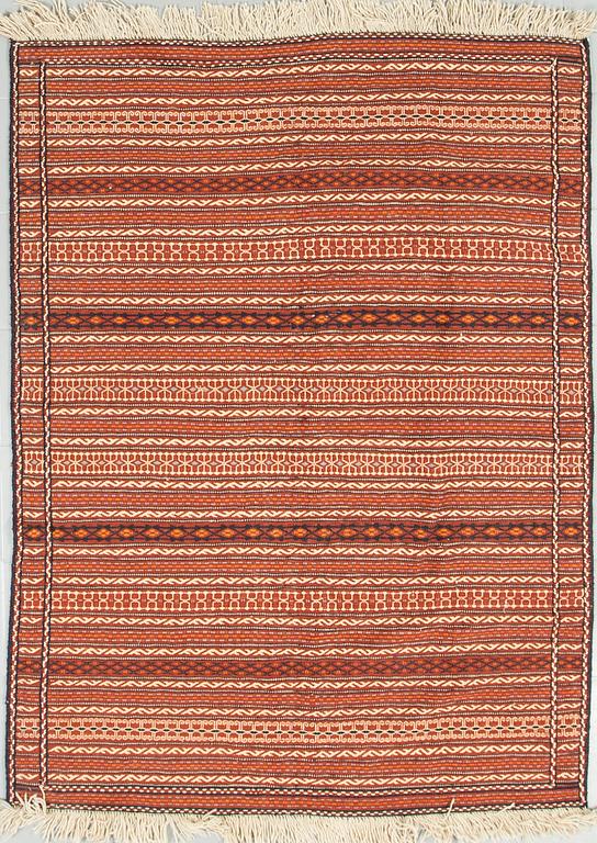 A kelim rug, 204 x 150 cm.