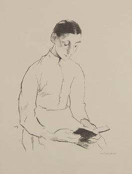 Helene Schjerfbeck, "Rippilapsi (Hartaus)".