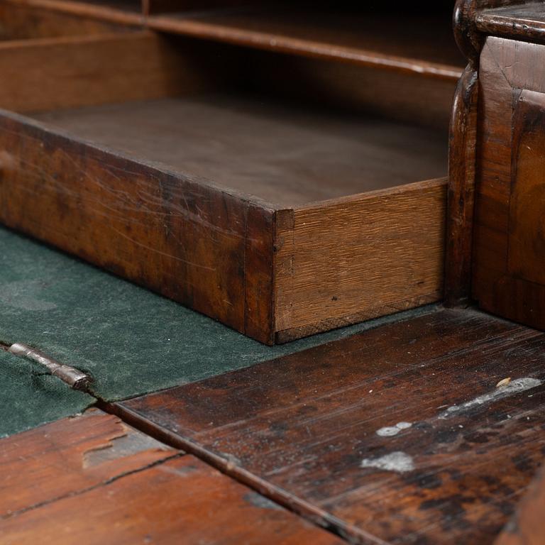A North-European Louis XV parquetry and ormolu-mounted secretaire, mid 18th century.