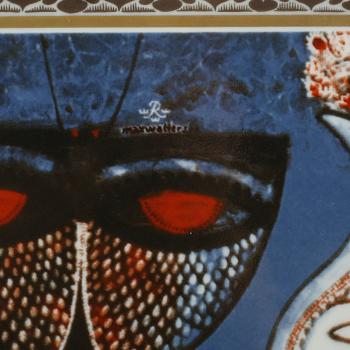 VÄGGPLAKETT, porslin, Max Walter Svanberg, Rörstrand, 1900-talets andra hälft.