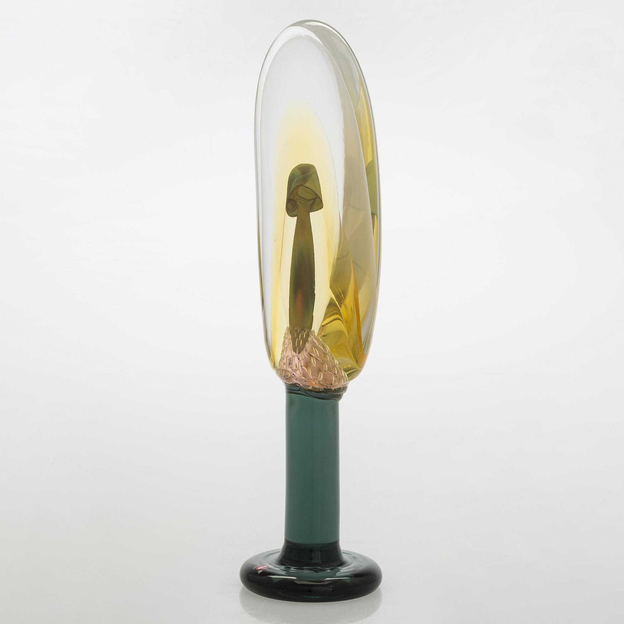 Oiva Toikka, skulptur, "Lollipop", signerad Oiva Toikka, Nuutajärvi 2009 86/100.