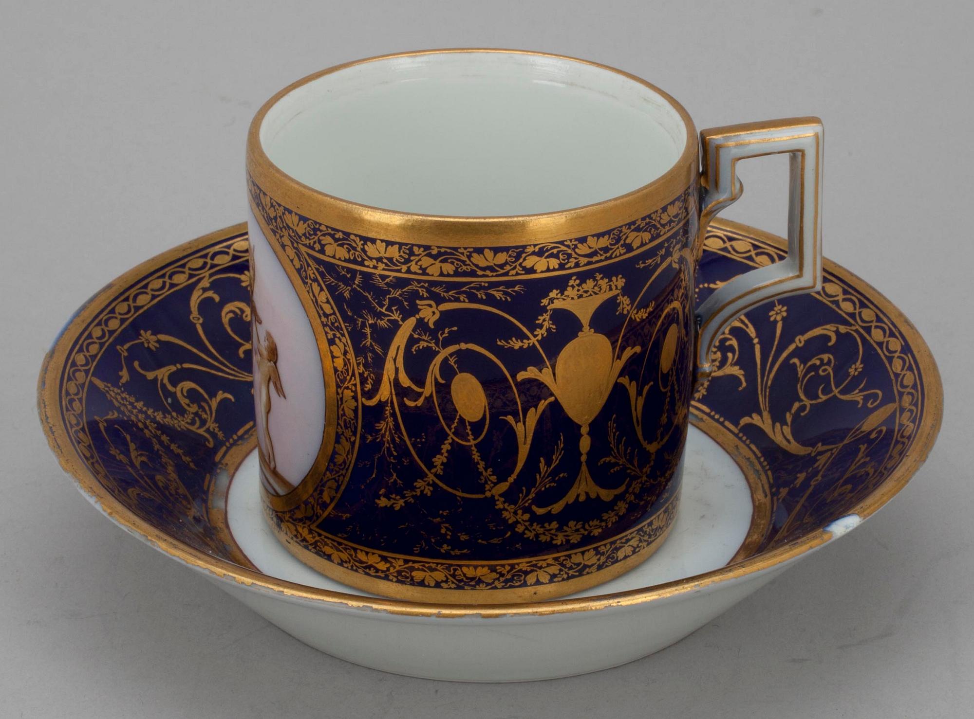KOPP OCH FAT, Royal Porcelain Manufactory, Berlin 1800-talets första hälft.