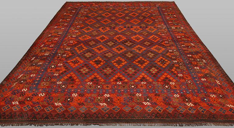 A Kilim carpet, Afghan, approx. 395 x 254 cm.