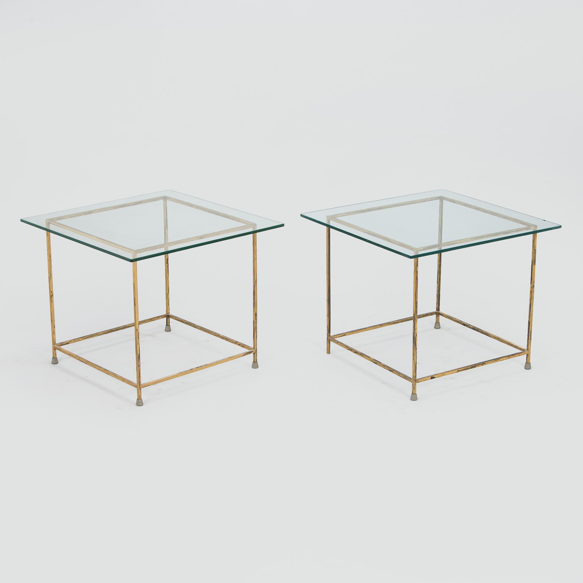 Kaarina Borg, glasbord, ett par, Asko Finland 1960-tal.