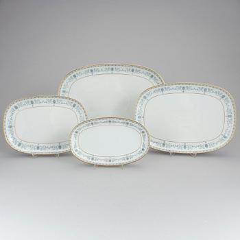 MATSERVIS, 63 delar, porslin, Krautheim, Bavaria, Tyskland, 1900-talets mitt.