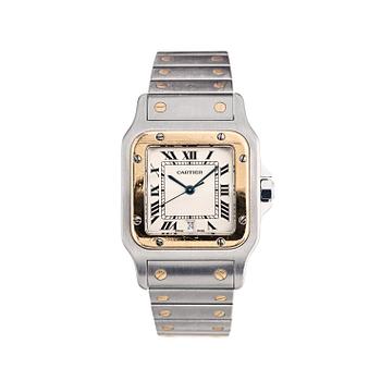 145. Cartier - Santos. Steel. Quartz. 29 x 29 mm.