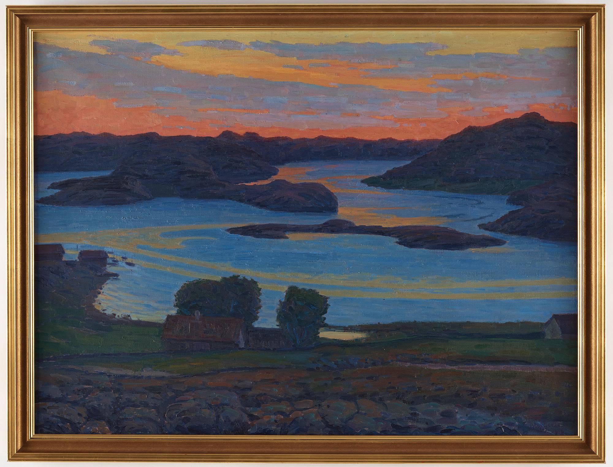 ARON GERLE, olja på duk, signerad och daterad 1910.