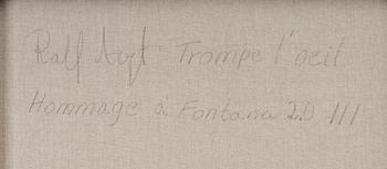 Ralf Arzt, "Trompe l'oeil Hommage à Fontana 2.0 III".