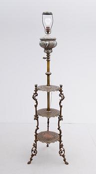 GOLVFOTOGENLAMPA, vitmetall, 1800-talets slut.