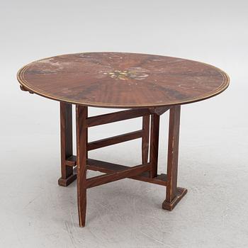 Folding table, 19th century.