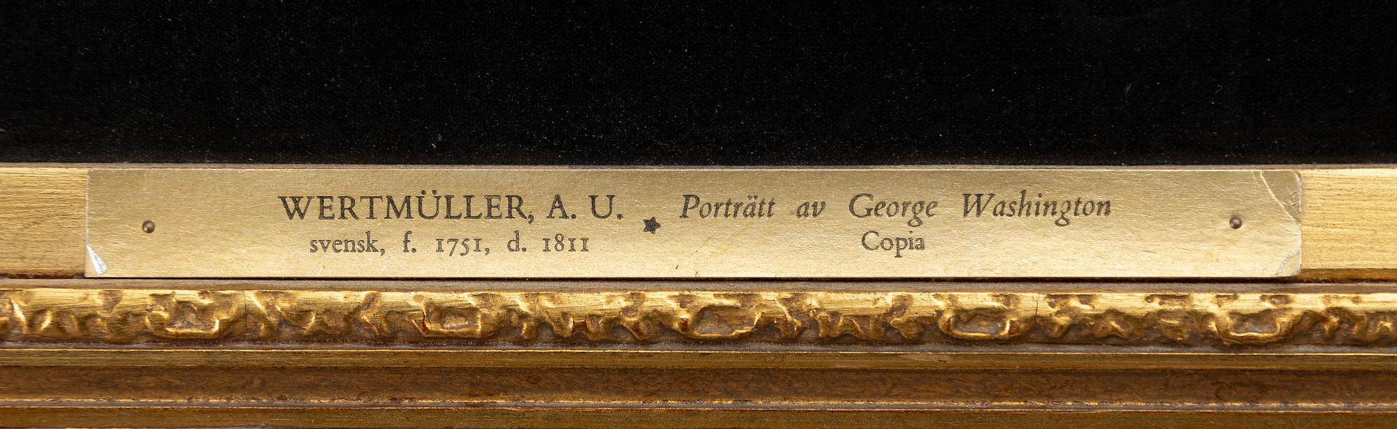 Adolf Ulrik Wertmüller, kopia efter, "George Washington" (1732-1799).