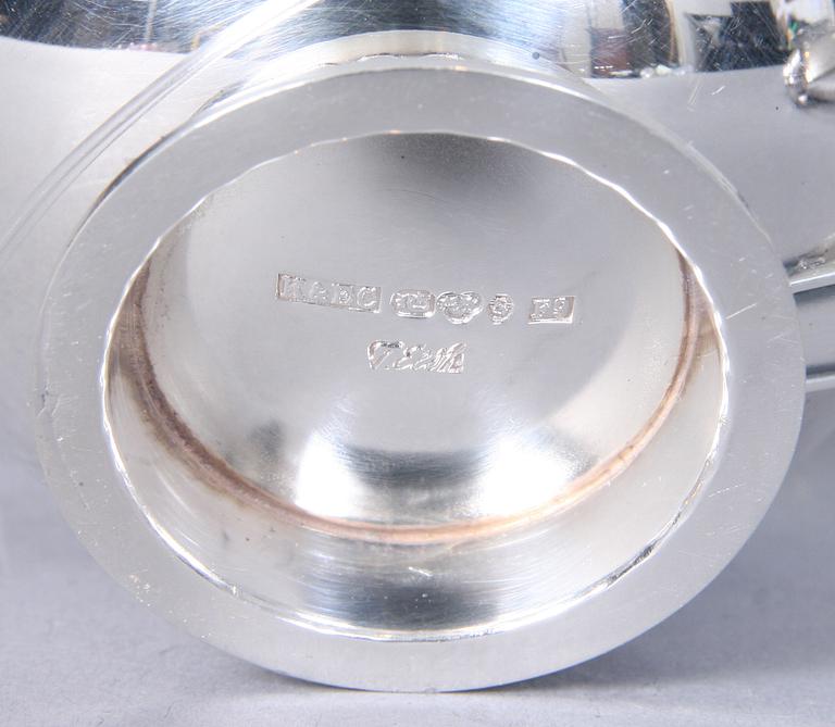 SOCKERSKÅL samt GRÄDDSNIPA, silver, Tore Eldh, Göteborg, 1956, 115 g.