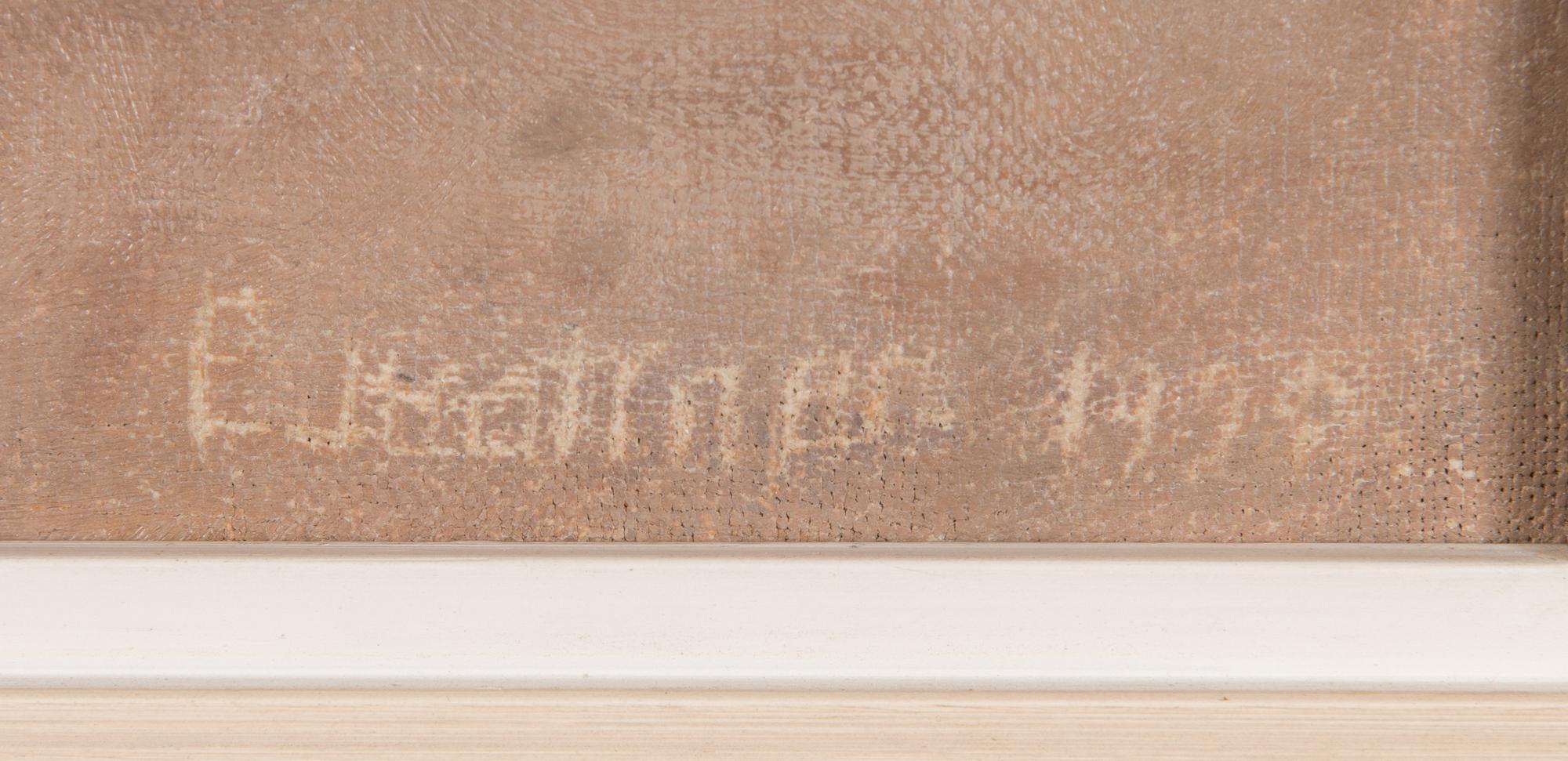Eeli Jaatinen, oil on canvas, signed and unclearly dated.