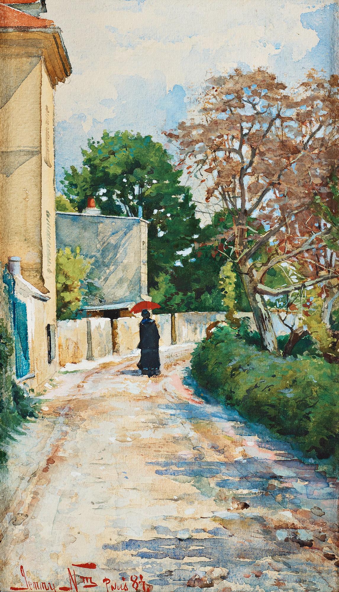 Jenny Nyström, Promenad i Paris.