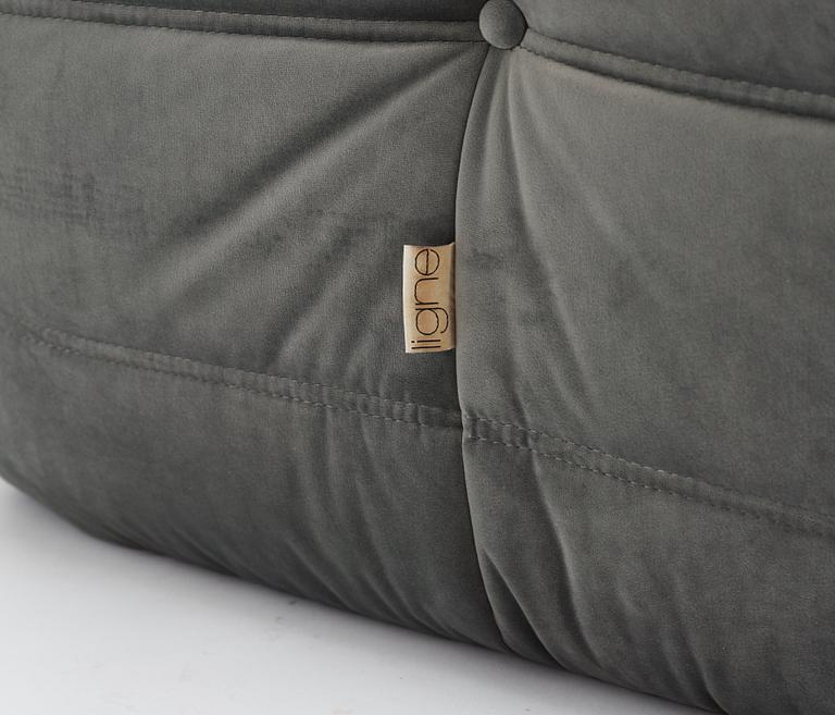 Michel Ducaroy, soffa, fåtölj och fotpall, "Togo", Ligne Roset, 2000-tal.