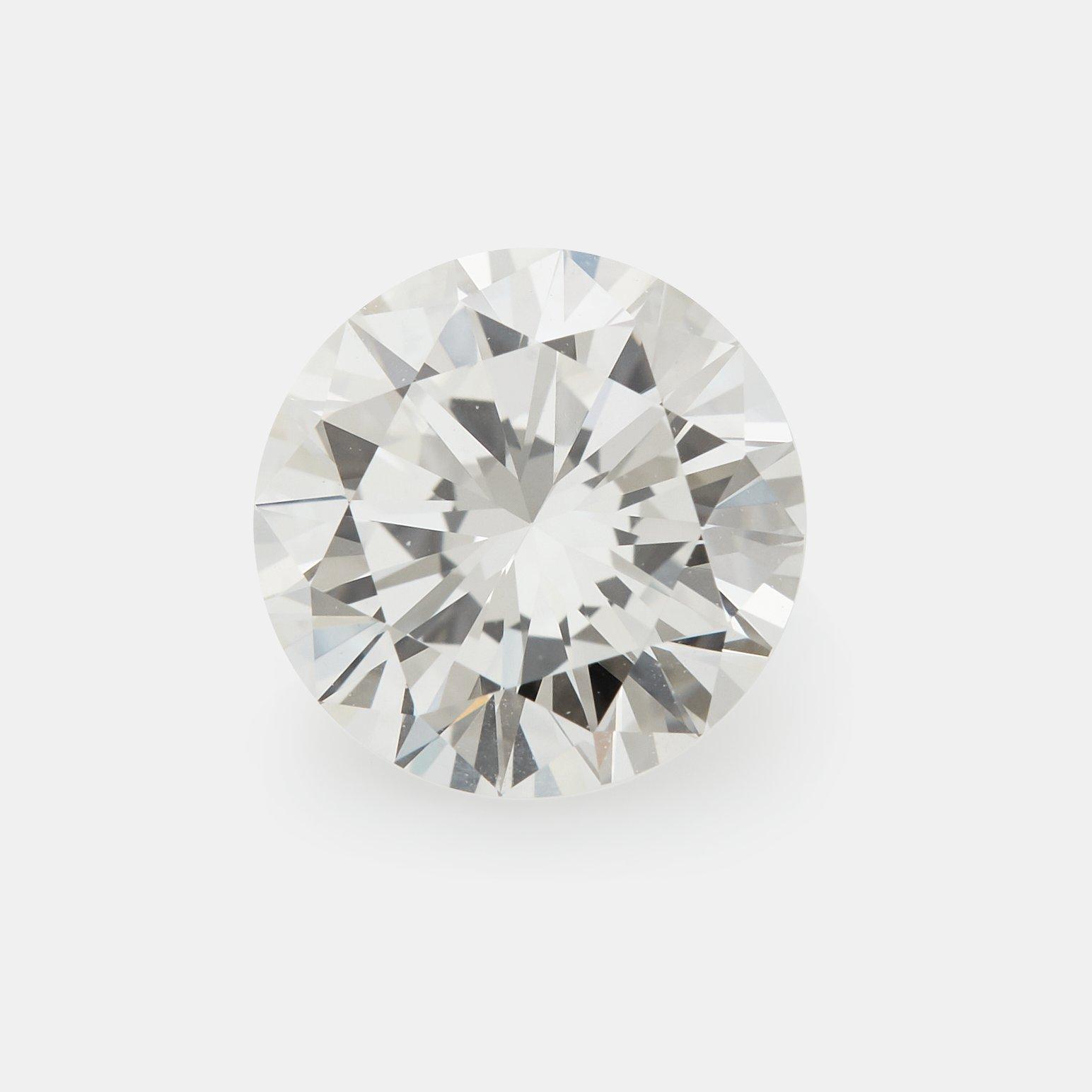 A loose round brilliant-cut diamond weight 1.29 cts quality G if according to accompanying GIA certificate.