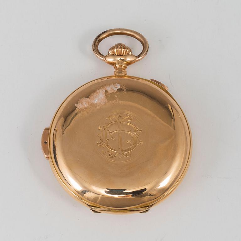 POCKET WATCH, 56,5 mm, chronograph, repeating,