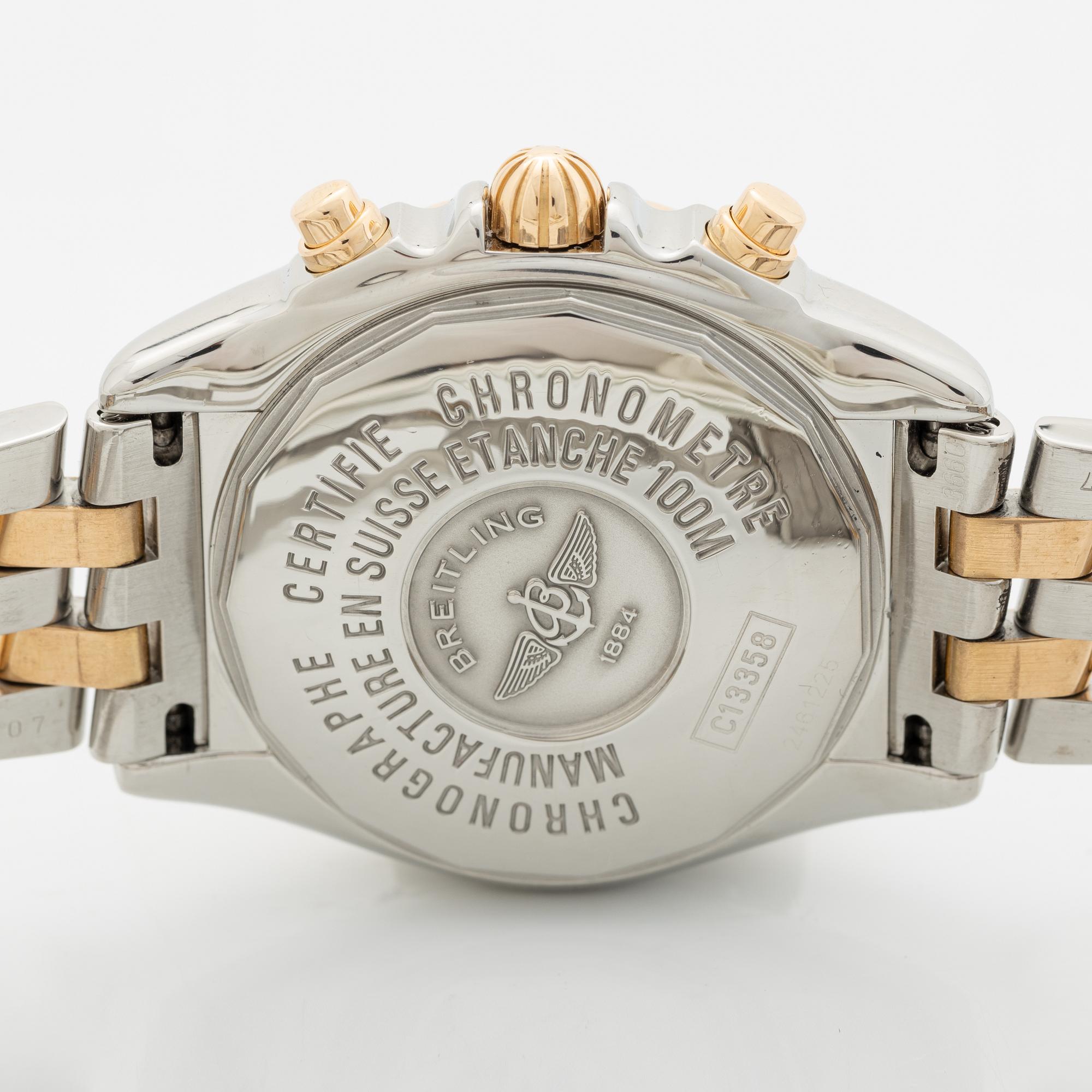 Breitling, Chrono Cockpit, chronograph, wristwatch, 39 mm.