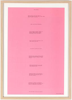Bruce Nauman · BRUCE NAUMAN, offset, 1974.