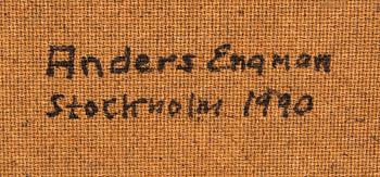 Anders Engman, olja på pannå signerad och daterad 1990.