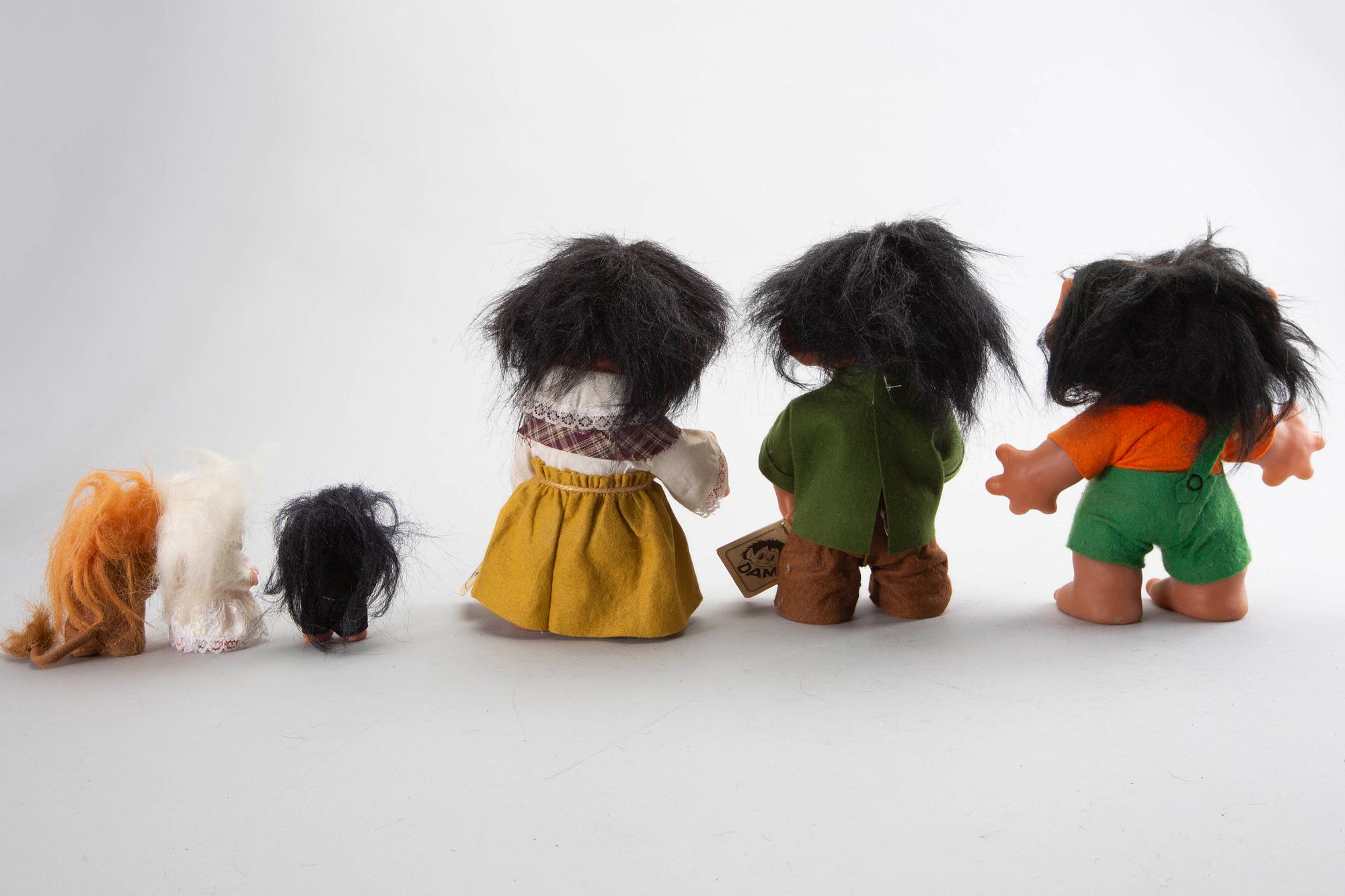 THOMAS DAM,a set of six trolls Denmark later part of the 20th century.