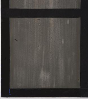 Harvey Quaytman, "Ivory, Slat and Black Glass".