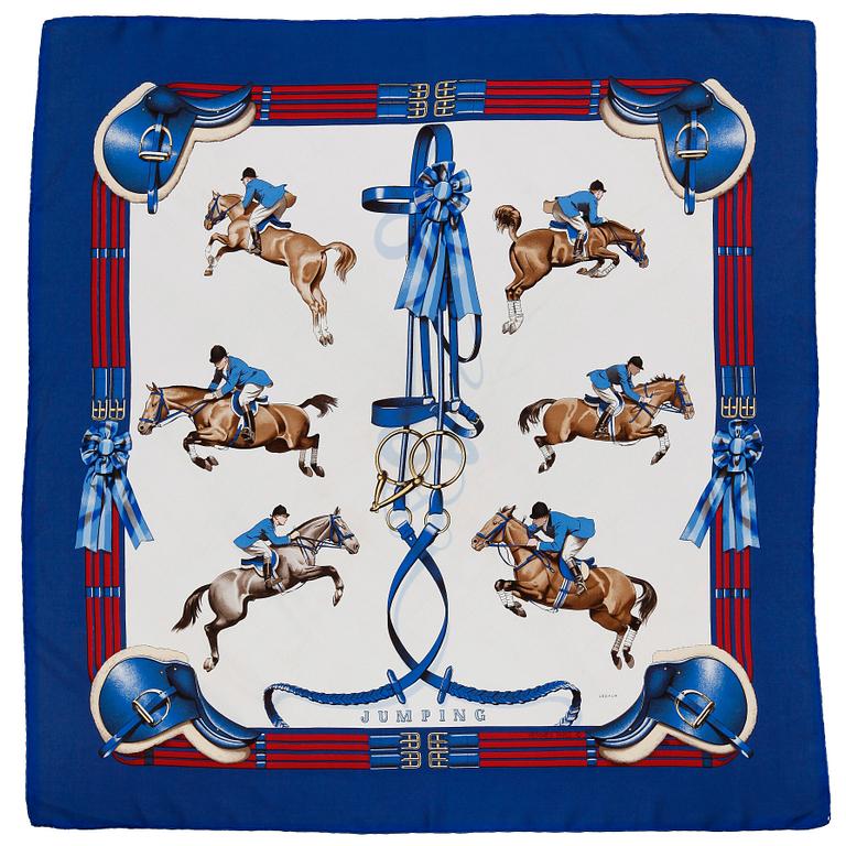 HERMÈS, scarf, "Jumping".