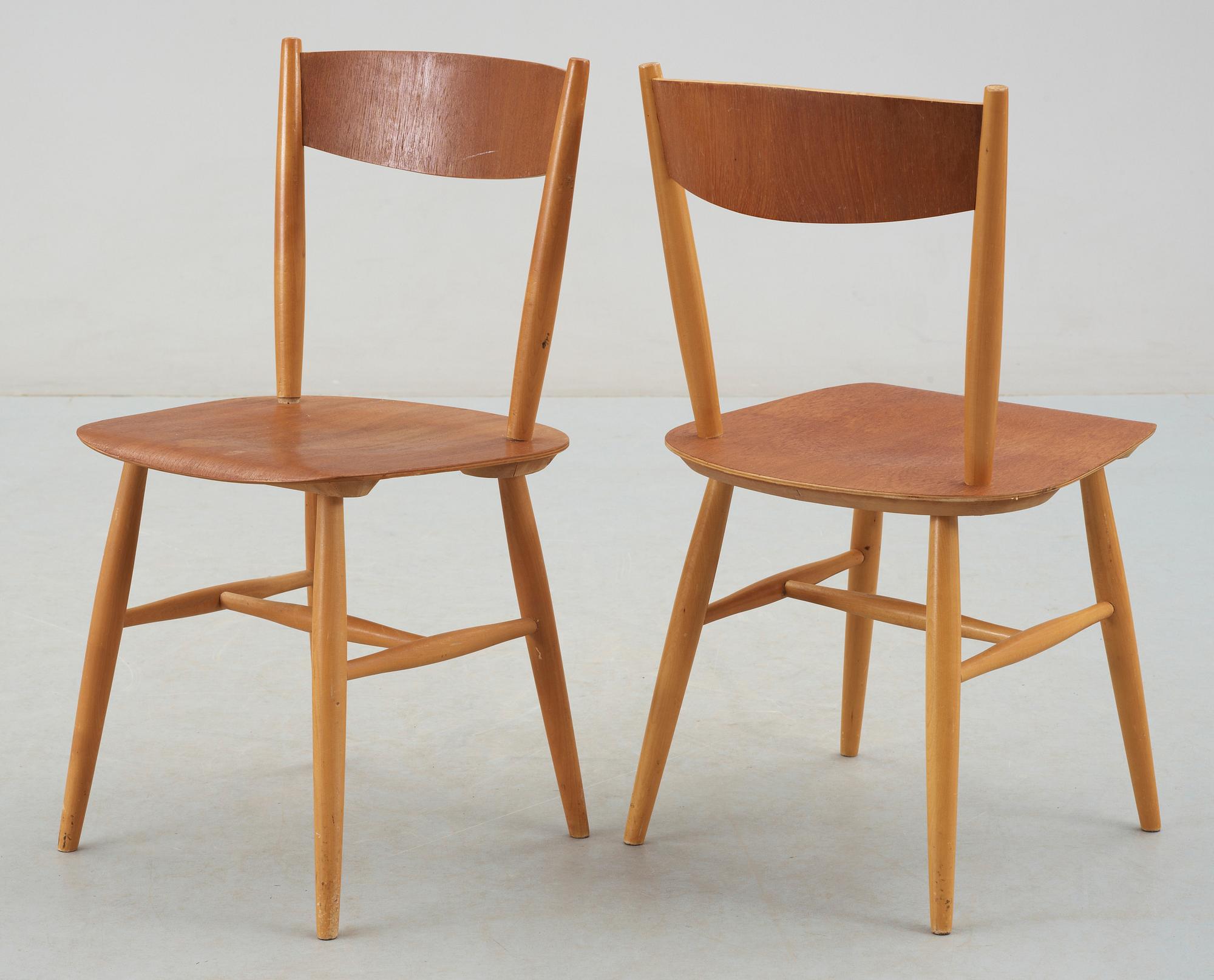 STOLAR, 5 st, "Fanett", Ilmari Tapiovaara, Edsbyverken, 1950/60-tal.