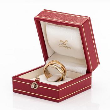 Cartier, ring, "Trinity", 18K trefärgsguld.