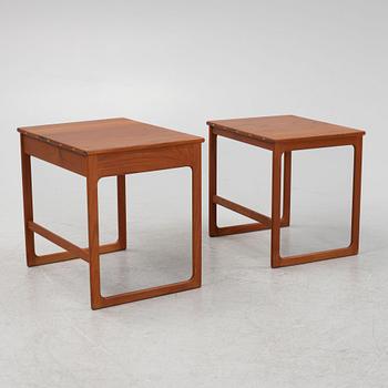 Yngvar Sandström, side tables, a pair, AB Seffle Möbelfabrik, 1950s/60s.